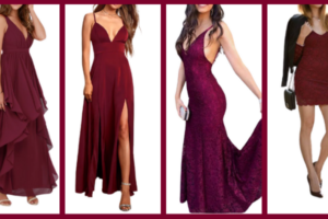 15 mejores Vestidos de Noche color Vino 2020