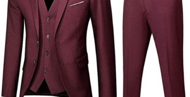 Conjunto de traje de 3 piezas para hombre saco ajustado con 2 botones chaleco, pantalones y corbata