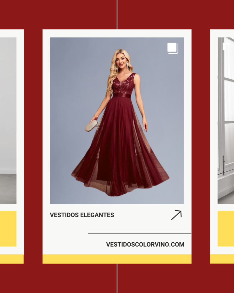 Vestidos de Dama de Honor color Vino 47 Vestidos de Dama de Honor color Vino