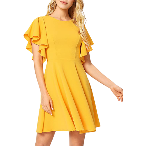 vestidos de fiesta amarillos